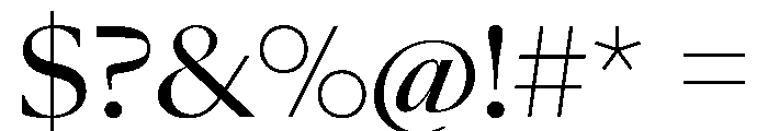 SunKingVAR Regular Instance Font OTHER CHARS