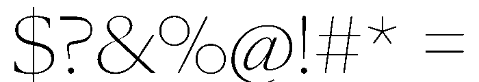 SunKingVAR Thin Instance Font OTHER CHARS
