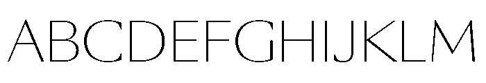 SunKingVAR Thin Instance Font UPPERCASE