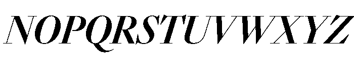 Sunlight CnBdContrastIt Font UPPERCASE