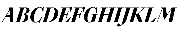 Sunlight CnBlkContrastIt Font UPPERCASE