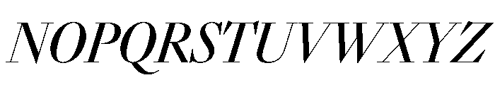 Sunlight CnMdContrastIt Font UPPERCASE