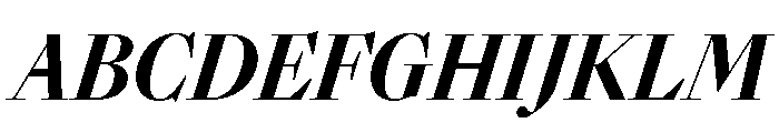 Sunlight CnXBdContrastIt Font UPPERCASE