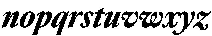 Sunlight CondBlackIta Font LOWERCASE