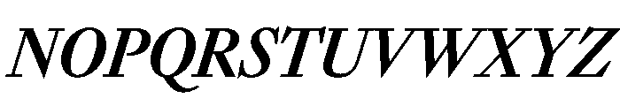 Sunlight CondBoldIta Font UPPERCASE