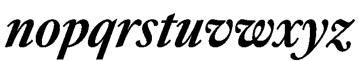 Sunlight CondBoldIta Font LOWERCASE