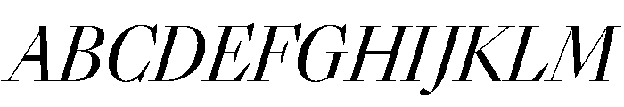 Sunlight CondContrastIta Font UPPERCASE