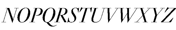 Sunlight CondContrastIta Font UPPERCASE