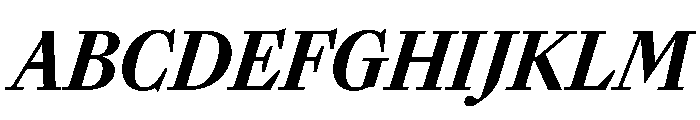 Sunlight CondExtBdIta Font UPPERCASE