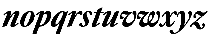 Sunlight CondExtBdIta Font LOWERCASE