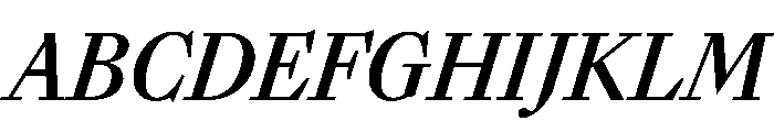 Sunlight CondSemBdIta Font UPPERCASE
