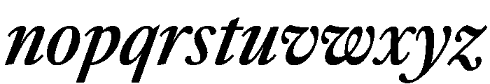 Sunlight CondSemBdIta Font LOWERCASE