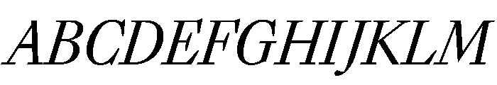 Sunlight CondensedItalic Font UPPERCASE