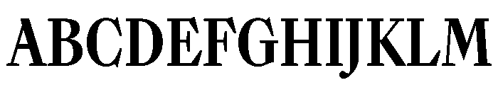 Sunlight ExtraCondBold Font UPPERCASE