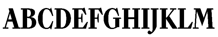 Sunlight ExtraCondExtBd Font UPPERCASE