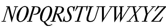 Sunlight ExtraCondIta Font UPPERCASE