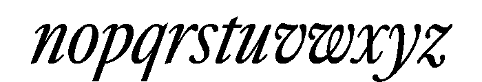 Sunlight ExtraCondIta Font LOWERCASE