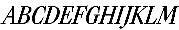 Sunlight ExtraCondMedIta Font UPPERCASE