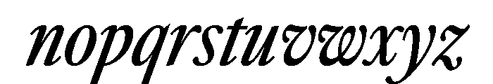 Sunlight ExtraCondMedIta Font LOWERCASE