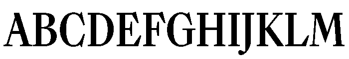 Sunlight ExtraCondSemBd Font UPPERCASE