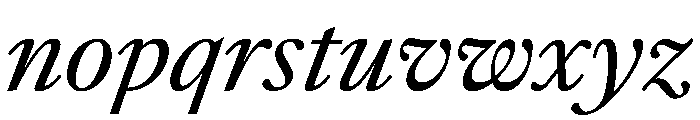 Sunlight Italic Font LOWERCASE