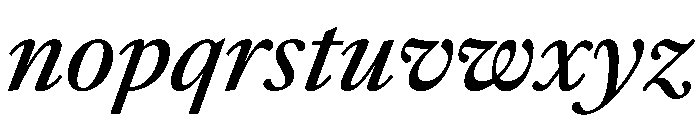 Sunlight MediumItalic Font LOWERCASE