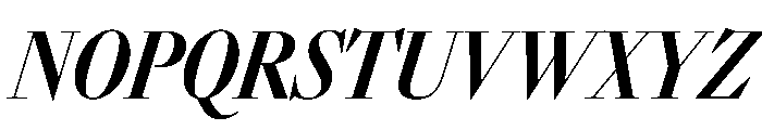 Sunlight XCnBdContrastIt Font UPPERCASE