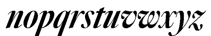 Sunlight XCnBdContrastIt Font LOWERCASE
