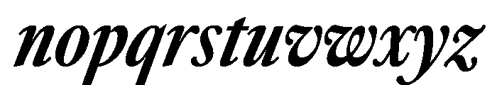 Sunlight XCnBdIt Font LOWERCASE