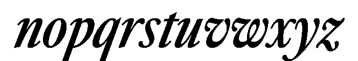 Sunlight XCnSmBdIt Font LOWERCASE