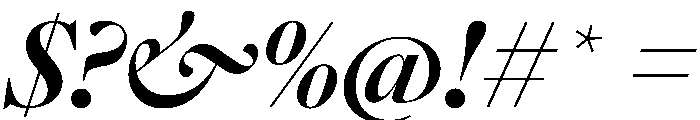 SunlightItalicVAR BoldContrastItalic Instance Font OTHER CHARS
