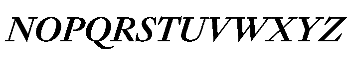 SunlightItalicVAR BoldItalic Instance Font UPPERCASE