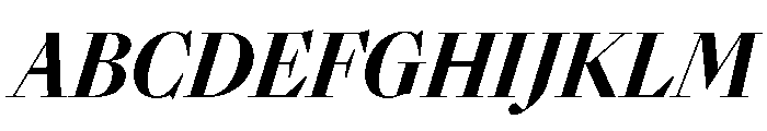 SunlightItalicVAR CondensedExtraBoldContrastItalic Instance 178042a8 Font UPPERCASE