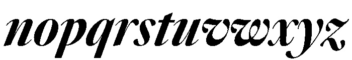 SunlightItalicVAR CondensedExtraBoldContrastItalic Instance 178042a8 Font LOWERCASE
