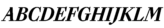 SunlightItalicVAR CondensedExtraBoldItalic Instance Font UPPERCASE