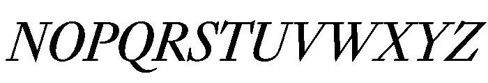 SunlightItalicVAR CondensedMediumItalic Instance Font UPPERCASE