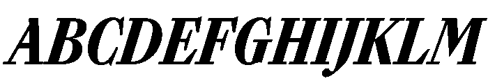 SunlightItalicVAR ExtraCondensedBlackItalic Instance 68bd251f Font UPPERCASE