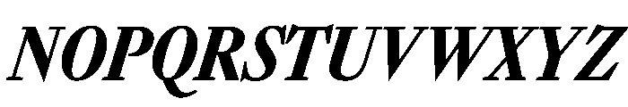 SunlightItalicVAR ExtraCondensedBlackItalic Instance Font UPPERCASE