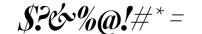 SunlightItalicVAR ExtraCondensedExtraBoldContrastItalic Instance Font OTHER CHARS