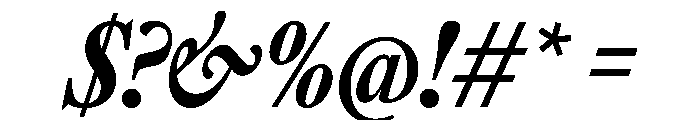 SunlightItalicVAR ExtraCondensedExtraBoldItalic Instance Font OTHER CHARS