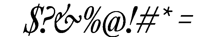 SunlightItalicVAR ExtraCondensedItalic Instance Font OTHER CHARS