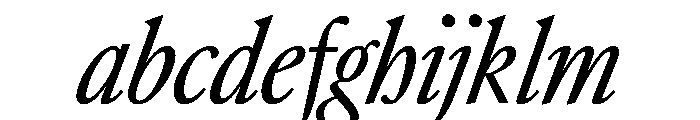 SunlightItalicVAR ExtraCondensedItalic Instance FONT