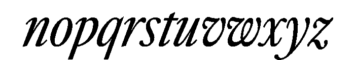 SunlightItalicVAR ExtraCondensedItalic Instance Font LOWERCASE