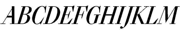 SunlightItalicVAR ExtraCondensedMediumContrastItalic Instance Font UPPERCASE