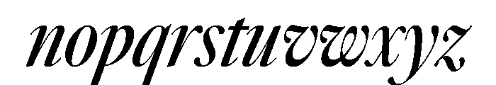 SunlightItalicVAR ExtraCondensedMediumContrastItalic Instance Font LOWERCASE