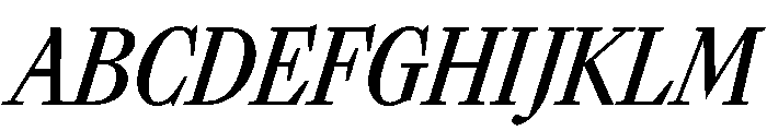 SunlightItalicVAR ExtraCondensedMediumItalic Instance 1126be75 Font UPPERCASE