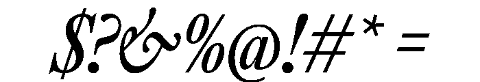 SunlightItalicVAR ExtraCondensedMediumItalic Instance Font OTHER CHARS