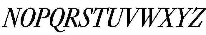 SunlightItalicVAR ExtraCondensedMediumItalic Instance Font UPPERCASE