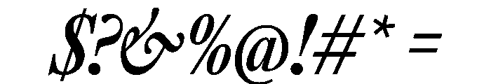 SunlightItalicVAR ExtraCondensedSemiBoldItalic Instance Font OTHER CHARS