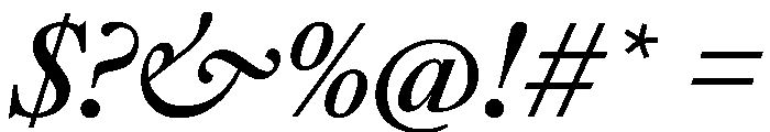 SunlightItalicVAR MediumItalic Instance Font OTHER CHARS